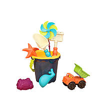 Набор для игры с песком и водой - Ведерце Море Battat Sands Ahoy Beach Playset - Medium Bucket Set