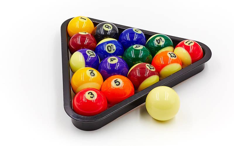 Кулі для більярда Араміт ARAMITH POOL SET PREMIER KS-0002 (d-57,2 мм, у комплект. 16 куль, різнобарвний)