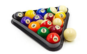 Кулі для більярда KS-1057 (d-57,2 мм, у комплект. 16 куль, різнобарвний)