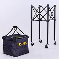 Кошик для м'ячиків ODEAR BT-0464 (метал, поліестер, р-р 35х35х90 см, місткість 160 шт. м'ячів, чорний)