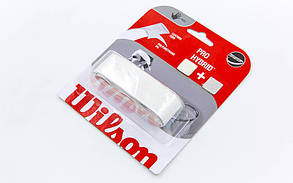 Обмотка на ручку ракетки теніс, сквош, бамбунтон Grip WILSON WRZ486400 PRO HYBRID REPL (1 шт., білий)