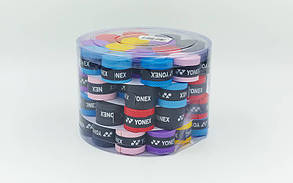 Обмотка на ручку ракетки теніс, сквош, бамбунтон Grip YONEX BD-5535 (пап 60 шт., ціна за 1 шт., різнобарвний)