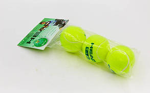 М'яч для великого тенісу HEAD (3 шт.) 578233 TIP-GR (для дітей 9-10 років, у пакеті, салатовий)