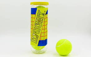 М'яч для великого тенісу TELOON (3 шт.) T803P3 (у вакуумному пакованні, салатовий)