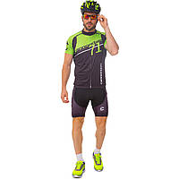 Велоформа короткий рукав із лямками CANNONDALE Y-65 (р-р M-3XL-55-90 кг-168-192 см, салатовий-чорний)