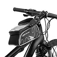 Сумка на раму велосипеда B830L (PL, р-р 20x9x21см, черный)