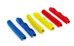 Насадки для гімнастичного обруча рельєфні (6 шт.) OG-2 (пластик, у комплекті 6 шт., кольори в асортименті)