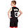Форма баскетбольна підліткова NB-Sport NBA HOUSTON 13 BA-0968 (PL, р-р M-2XL-130-165 см, чорний-червоний), фото 3