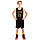 Форма баскетбольна підліткова NB-Sport NBA LAKERS 23 BA-0928 (PL, р-р M-2XL-130-165 см, чорний-жовтий), фото 6