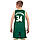 Форма баскетбольна підліткова NB-Sport NBA MILWAUKEE 34 BA-0971 (PL, р-р M-2XL-130-165 см, зелений жовтий), фото 3