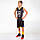 Форма баскетбольна підліткова NB-Sport NBA TOWN 30 4311 (PL, р-р M-2XL-130-165 см, чорний жовтий), фото 6