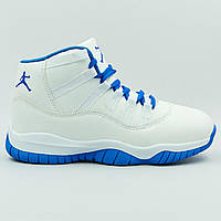 Кросівки баскетбольні дитячі Jordan 1801-2 розмір 31-35 WHITE/BLUE білий-синій