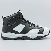Кросівки баскетбольні дитячі Jordan 1802-3 розмір 31-35 WHITE/BLACK чорний-білий
