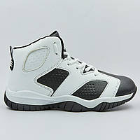 Кросівки баскетбольні дитячі Jordan 1802-2 розмір 31-35 BLACK/WHITE чорний-білий