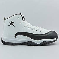 Кросівки баскетбольні дитячі Jordan 1803-1 розмір 31-35 WHITE/BLACK білий-чорний