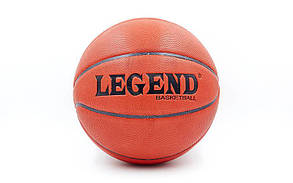 М'яч баскетбольний TPU No7 LEGEND BA-5666 ACTION (TPU, бутил, жовтогарячий)