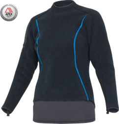 Утеплювач для сухого гідрокостюма Bare SB'System Mid Layer Top Чорний M