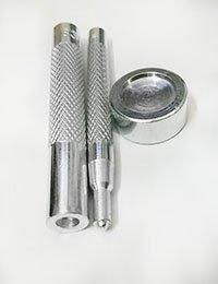 Металеві інструменти для установки кнопок, набір інструментів для установки кнопок 10 і 12,5 мм, фото 1