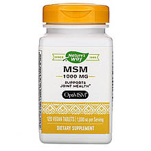 Метилсульфонілметан (МСМ) Nature's Way "MSM" 1000 мг (120 таблеток)