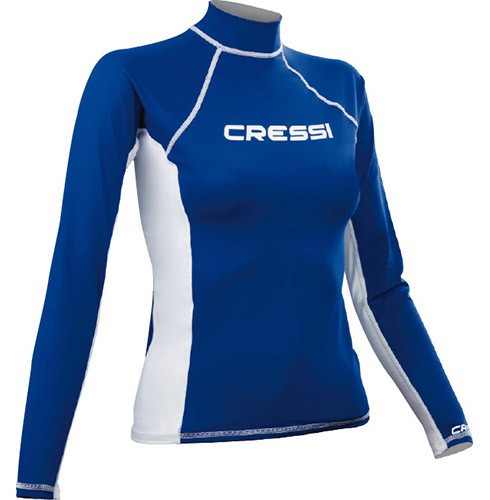 Реглан Cressi Sub Rash Guard Long Lady Синьо-білий 1