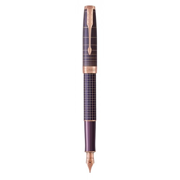 Ручка Parker чорнильна SONNET 17 Cisele Silver Purple Matrix PGT FP F (88 011)