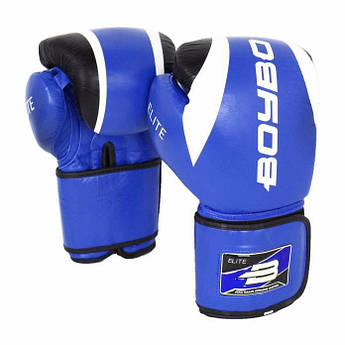 Рукавички бокс. BoyBo Elite шкіра 10 OZ сін. SF3-34-10