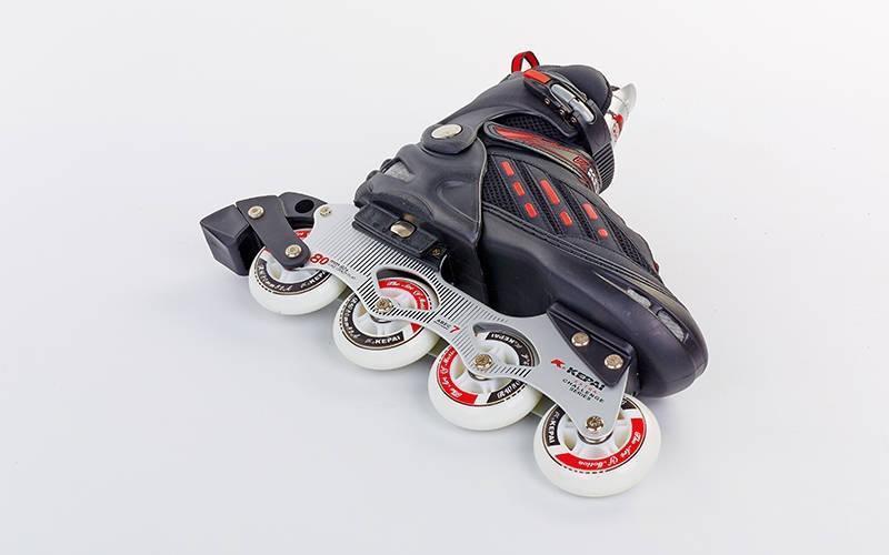Роликові ковзани KEPAI SS-CHIN-F1-S9 42-44 черн/кр (Роликові ковзани KEPAI SS-CHIN-F1-S9 42-44 черн/кр), фото 1