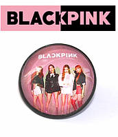 Значок K-Pop Black Pink "Участницы" на розовом