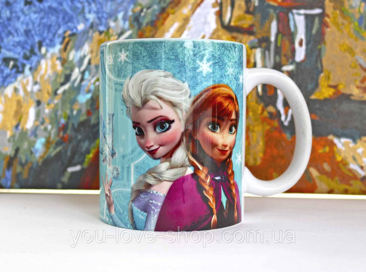 Чашка 330мл Холодне серце "Анна та Ельза", фото 1