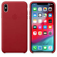 Чехол-накладка Apple Leather Case for iPhone Xs Max, Red (MRWQ2)