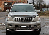 Защита переднего бампера (ус двойной) Toyota Prado Land Cruiser 120 2002-2009