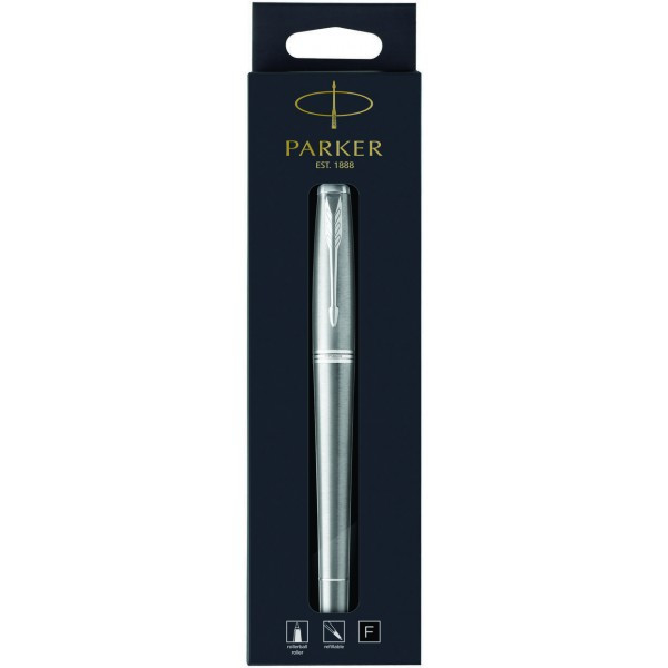 Ручка-ролер Parker URBAN 17 Metro Metallic CT RB в подарунковій упаковці LONDON (30 322bL)