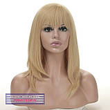 Перука з натурального волосся на сітці - система Sofi HH Mono блондинка, фото 2