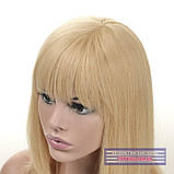 Перука з натурального волосся на сітці - система Sofi HH Mono блондинка, фото 6