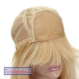 Перука з натурального волосся на сітці - система Sofi HH Mono блондинка, фото 7