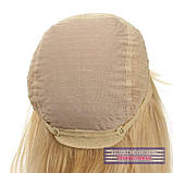 Перука з натурального волосся на сітці - система Sofi HH Mono блондинка, фото 8