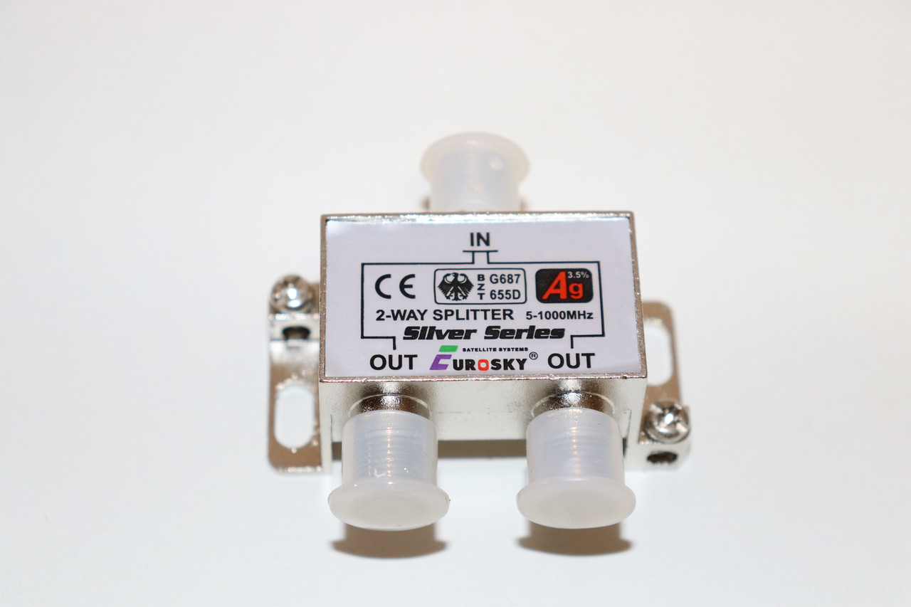 Ділитель ТВ сигналу MATRIX Splitter 1x2, корпус метал із конекторами
