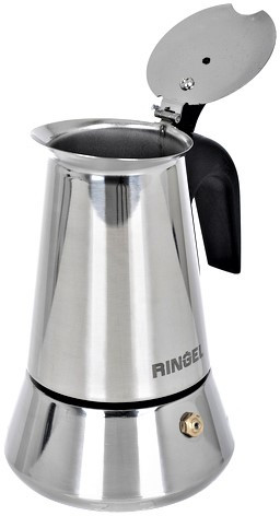 Кофеварка гейзерная из нержавеющей стали «Coffeol» 200мл 4 чашки RG-12000-4 Ringel - фото 2 - id-p1162667886