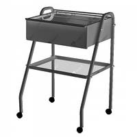 Стіл маніпуляційний СМ-3 (Н) IV з висувною шухлядою з неіржавкої сталі 660x510x920