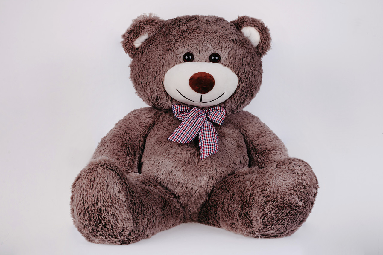 Ведмедик плюшевий Yarokuz Джон 110 см Капучіно подарунок, фото 1