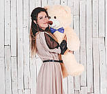 Ведмедик плюшевий Yarokuz Джон 110 см Персиковий подарунок, фото 4