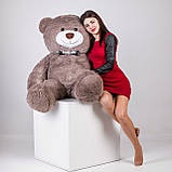 Великий плюшевий ведмідь Yarokuz Джеральд 165 см Капучіно подарунок, фото 5