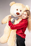 Великий плюшевий ведмідь Yarokuz Джеральд 165 см Персиковий подарунок, фото 4