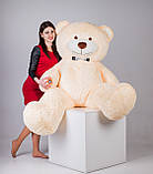 Великий плюшевий ведмедик Yarokuz Річард 200 см Персиковий подарунок, фото 6