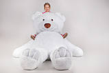 Величезний м'який ведмедик Yarokuz Вільям 250 см Білий подарунок, фото 5