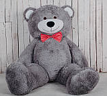 Великий плюшевий ведмедик Yarokuz Річард 200 см Сірий подарунок, фото 3