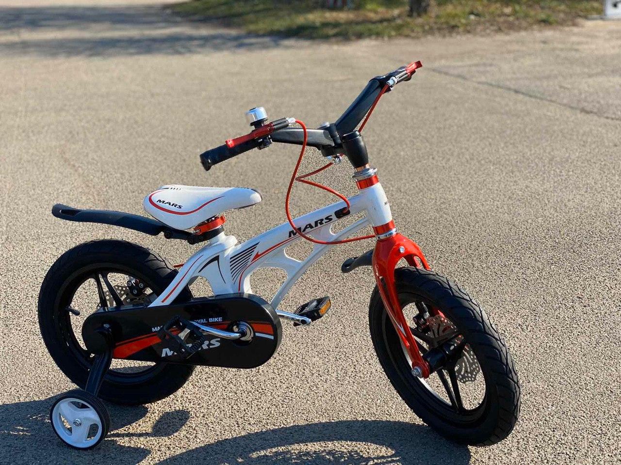 Детский велосипед MARS-14 Дюймов легкий магниевый со складным рулем и часами от 4 лет - фото 2 - id-p1100776181