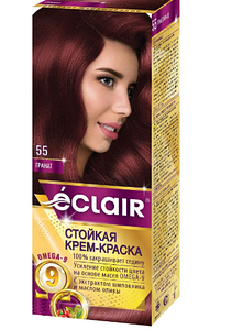Фарба для волосся Éclair з маслом "OMEGA 9" 55 Гранат