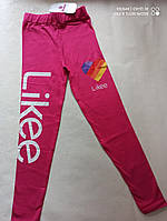 Модные лосины на девочек Турция, с принтом "Likee" Размеры 10 14 16 лет