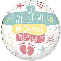 Куля фольгована кругла Welcome sweet baby Flexmetal (Іспанія)